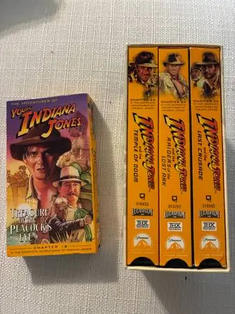 Indiana Jones Complete VHS Bundle 4 Pack - Chapters 18, 23, 24, 25 - Young Indy