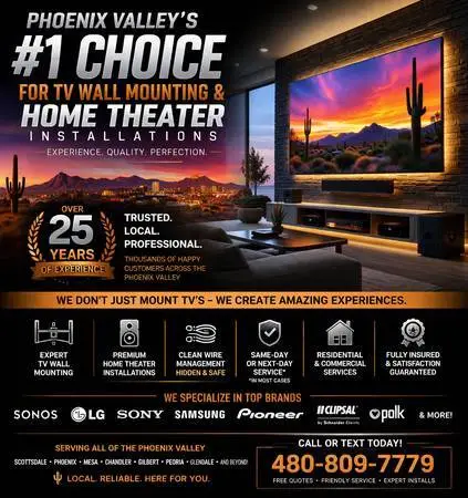 Samsung LG Sharp Sony Pro TV Installation