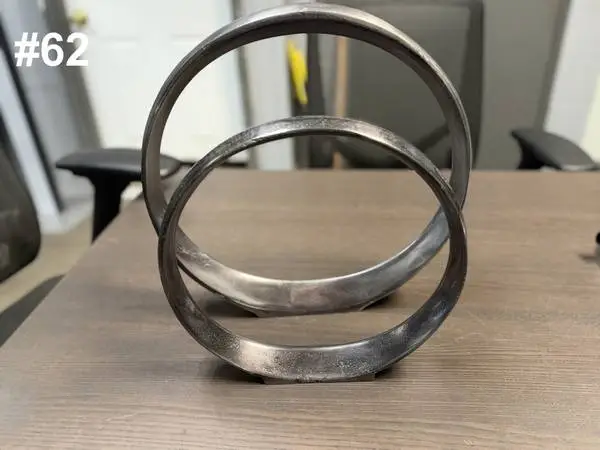 Uttermost Orbits black nickel ring sculptures (#62)