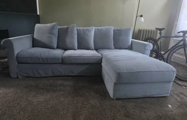 Large Blue IKEA Sofa – Comfortable – Pickup Only – $175