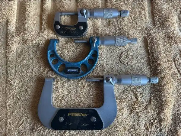 3 pair of micrometers 0– 3’’