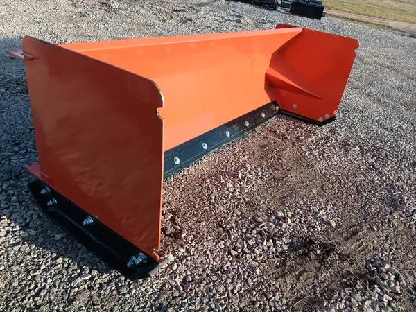 8ft snow pusher for skid steer