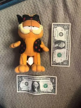 Garfield Cat Valentine Heart Bandana Vest Plush Stuffed Animal 7 Toy