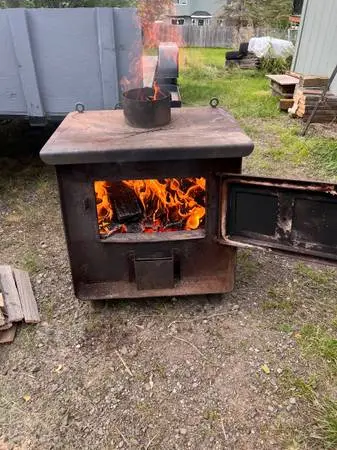 FIRE SALE! 😂 wood stove