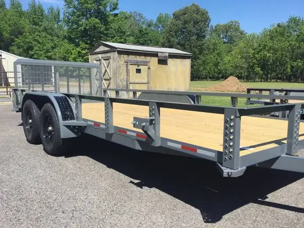 New upgraded 18’ UTILITY TRAILER, extra wide, GRAY