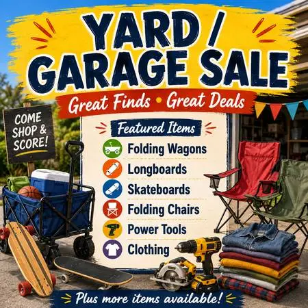 Large Yard/Garage Sale Labor Day weekend