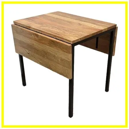 West Elm Box Frame Drop Leaf Dining Table