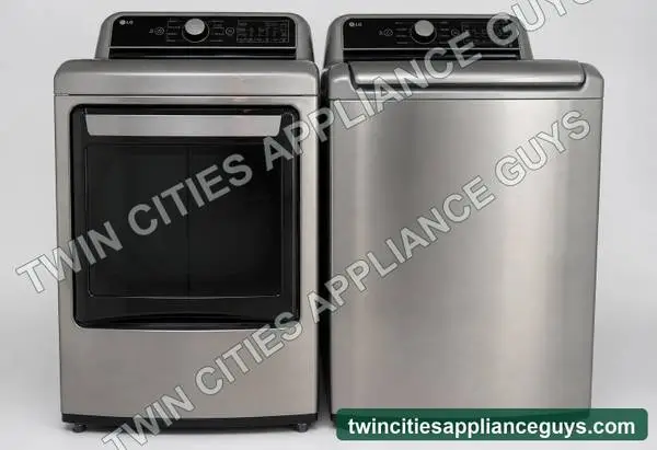 LG 5.3 Cu Ft Top-Load Washer and 7.3 Cu Ft Gas Dryer Set — $500