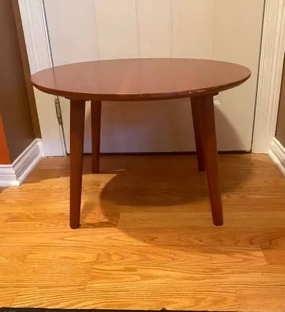 American Hardwood round coffee table