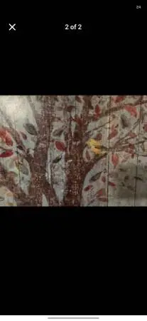 Huge Tree of Life painting on wood