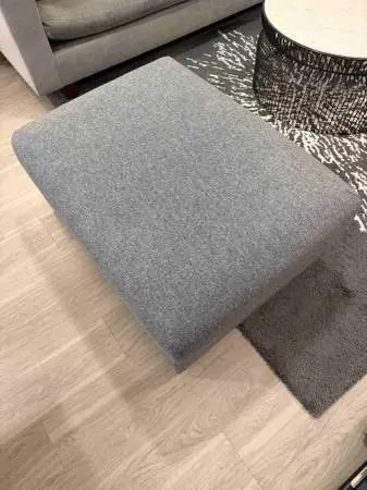 IKEA FINNALA Ottoman with Storage (Gunnared Medium Gray) – Like New!