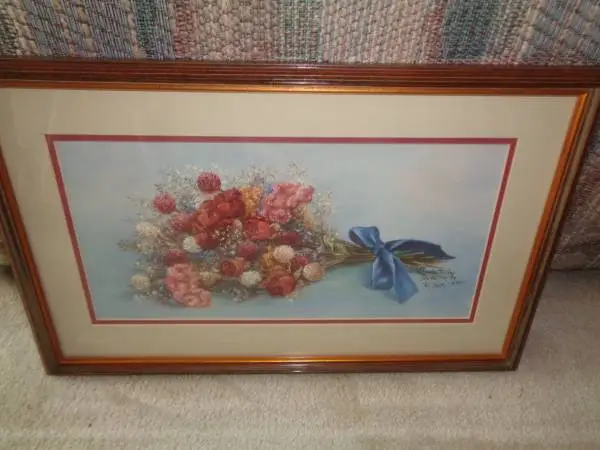 Vintage Glynda Turley Victorian Bouquet Print
