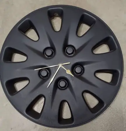 Hubcap Clock