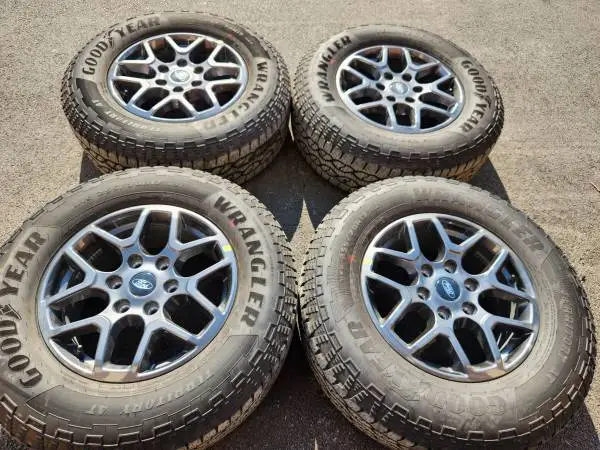 17 ford ranger gray factory wheels and tires new