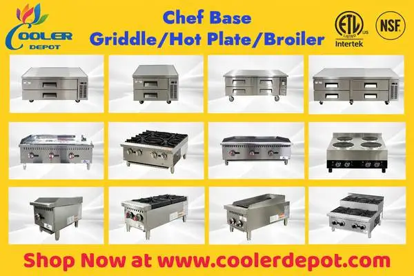 Chef Base fits for Griddle/Hot Plate/Broiler  🔥 BRAND NEW NSF