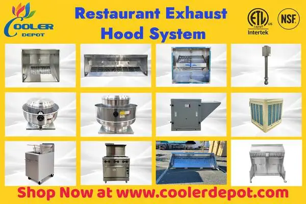 Restaurant Ventilation System Exhaust Hood Fan Makeup Air fan