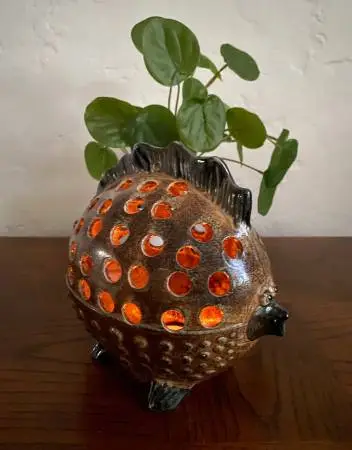 Vintage Ceramic Fish Candle Holder