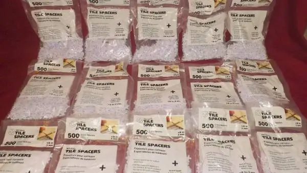 21 Bags Tavy Tile Spacers- Cross Spacers, 1/8 3 Mm NEW SAVE $$$