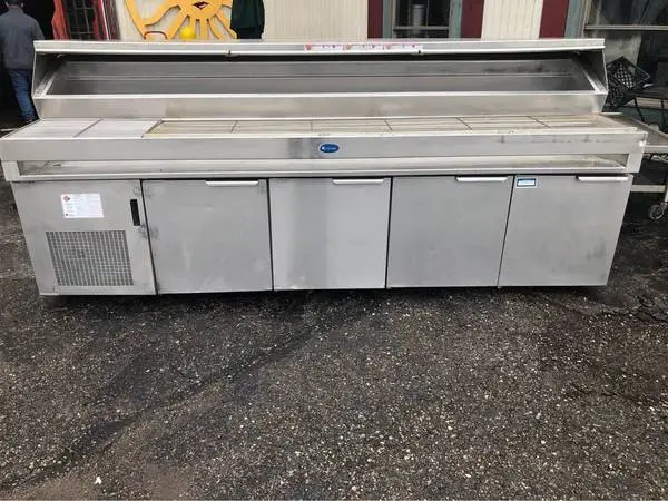 10FT RANDEL PIZZA PREP TABLE REFRIGERATED SANDWICH COOLER DOMINOS