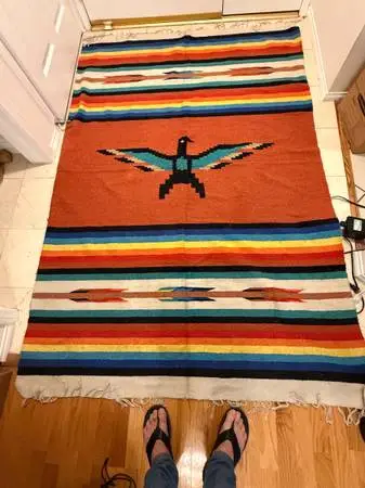Southwest (New Mexico Pueblo) area rug/tapestry 38 x 72