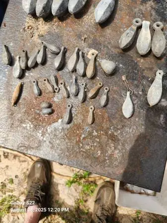 40 Assorted Sizes Lead Sinkers