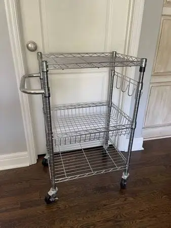 Brand New - Steel Cart- Great for Indoors or Out by the Grill - Crafts