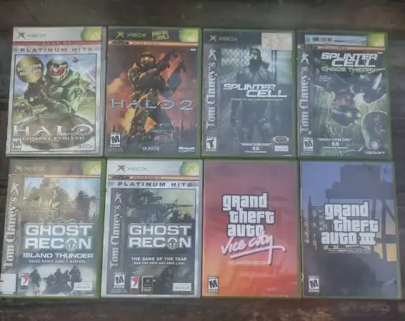 Original Xbox GTA, Halo, Splinter Cell & Ghost Recon 8 Games