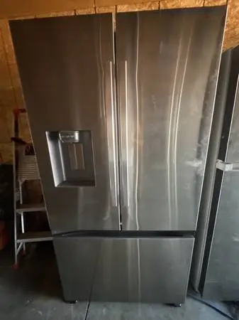 Samsung smart bespoke refrigerator ice and water dispenser