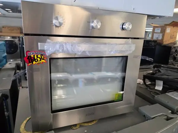 24 stainless steel gas single wall oven