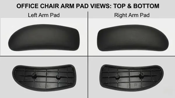 -=NEW=-PAIR OF Humanscale Freedom Office Chair Standard Duron Arm Pads