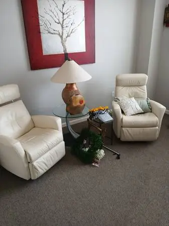 Leather matching recliners