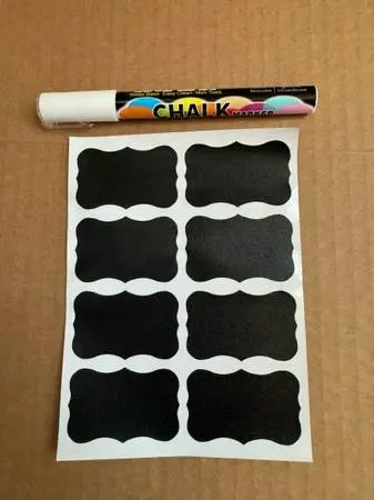 Chalk Pen Marker and 8 Chalk Labels/Stickers — NEW!    BOTH for $2