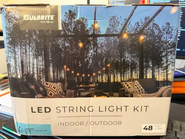 Bulbririte Indoor/Outdoor 48  LED Light String -- NIB