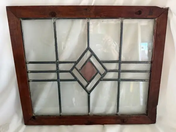 Vintage Clear Stained Glass - Made in England