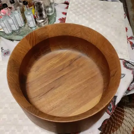 Dansk Denmark design Large Walnut wooden bowl