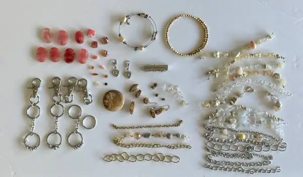 Beads and Findings for Jewelry Making Lot