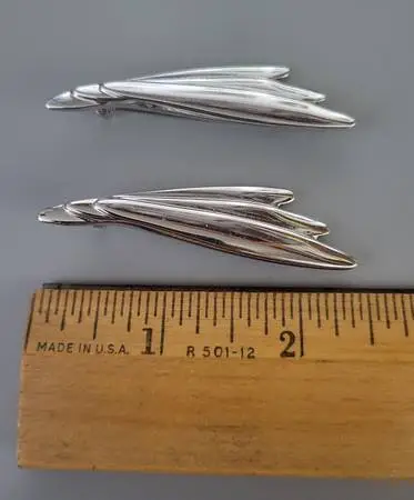 Vintage, Lapel or Brooch Pins - Silver Tone