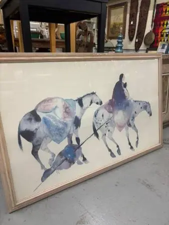 Large Framed Native American Print