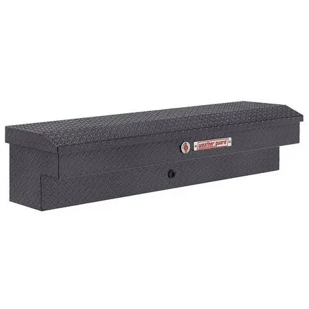 56” Truck Toolbox Lo-Side Gunmetal Gray Aluminum Weatherguard 174-6-04