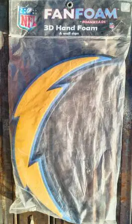 San Diego Chargers FanFoam 3D Hand Foam 21x 12