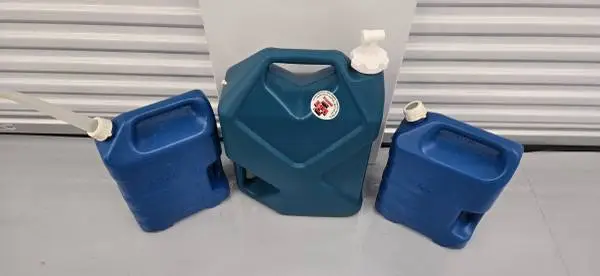 Allotment of 3 Camping Water Storage Containers