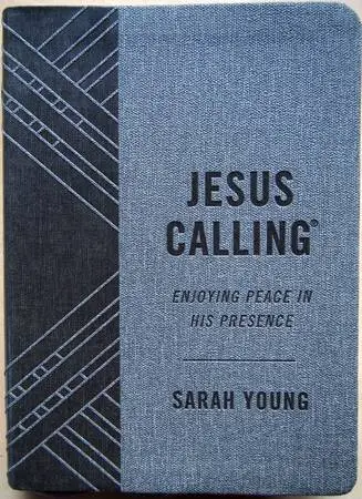Jesus Calling, Textured Gray Leathersoft, with Full Scriptures, new