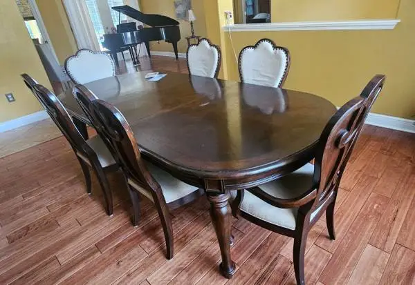 Hooker Dining Set with 8 Chairs, Buffet, and China Cabinet