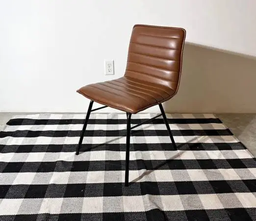 Brown Faux Leather Gus lecture modern signature series Chair