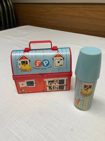Vintage Fisher Price Lunch Box with Thermos