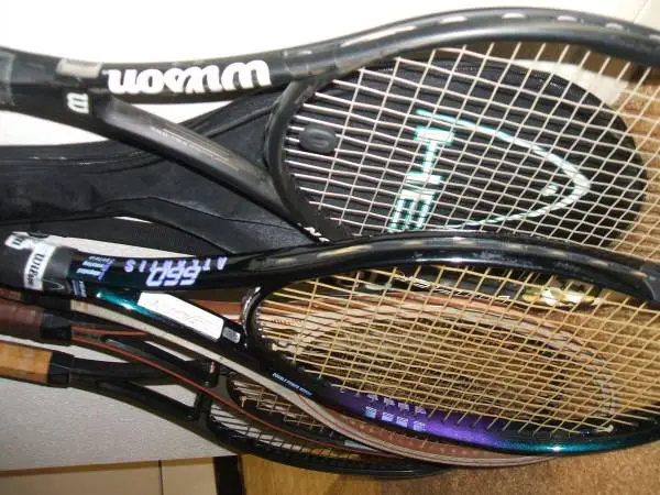 Tennis Rackets -  6 Wilson, Yonex, Head, Dunlap