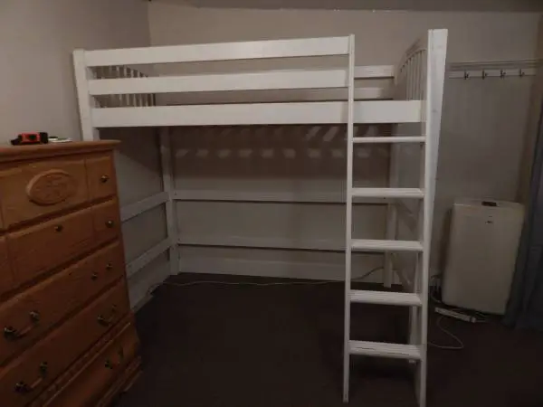 Twin sized loft bed frame