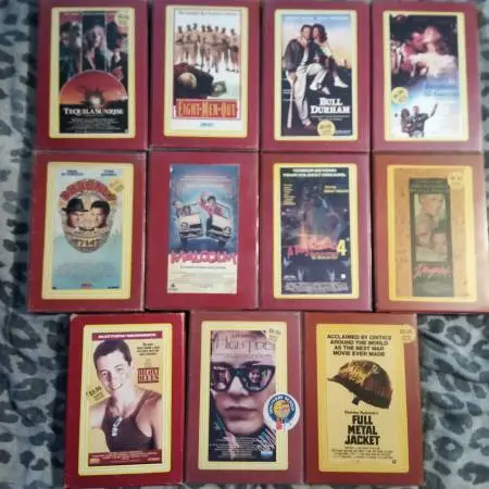 Erols Video Club 11 VHS Tapes In Rental Big Boxes