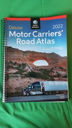 Road Atlas Map of USA Motor Carrier GPS