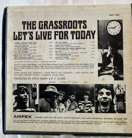 Reel-Reel Audio LETS LIVE FOR TODAY by The Grassroots